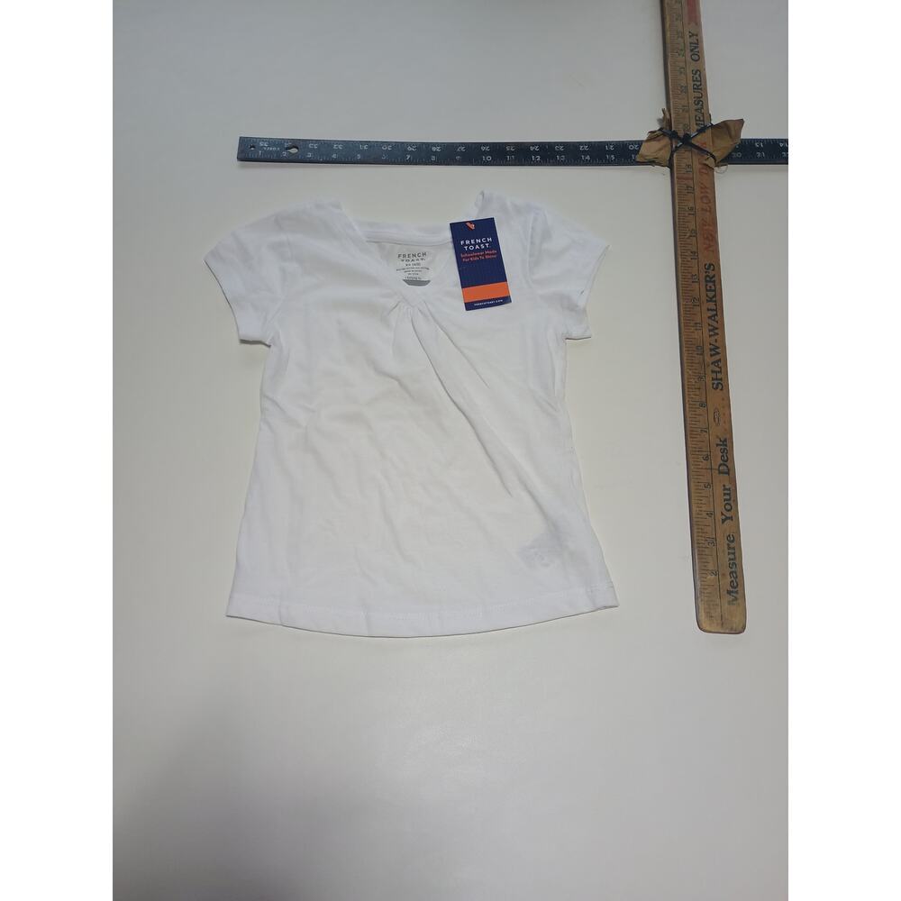 French Toast White T-Shirt - Size XS - School Uniform